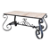Coffee table in marble and wrought iron, Mediterranean spirit.