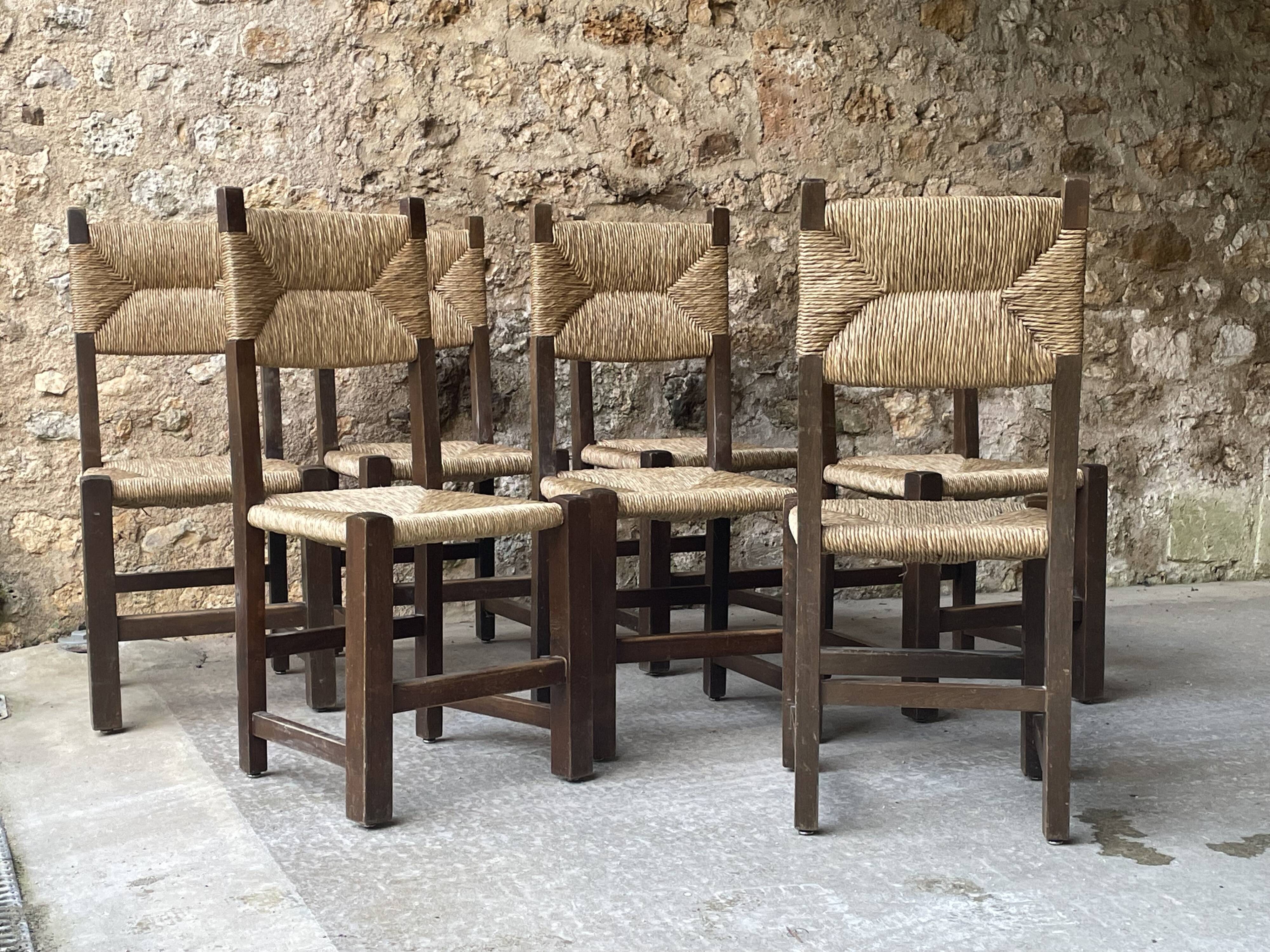 Vintage straw chairs