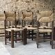 Vintage straw chairs