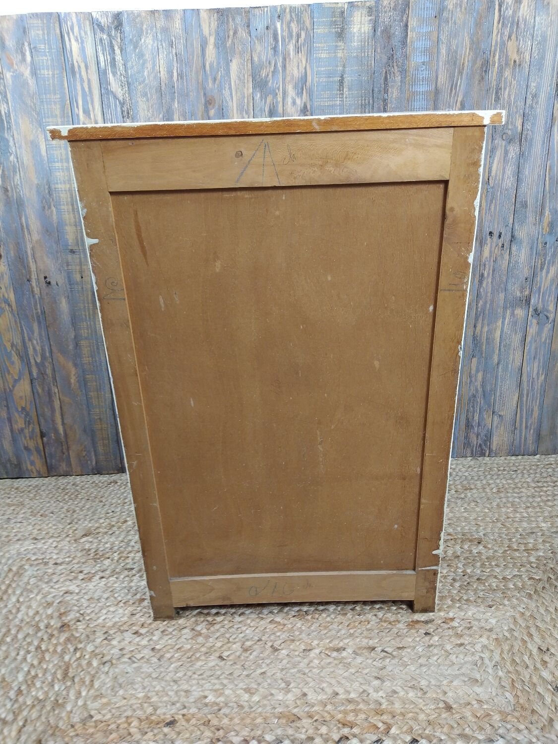 Wooden semainier, off-white