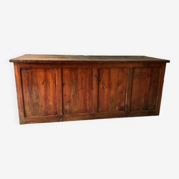 Old wooden store bank counter early 20th century