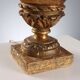 Lampe ancienne en forme de vase néoclassique en bois doré XIXe siècle