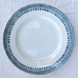 Set de 6 assiettes plates Terre de fer modèle service Congo