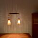 Suspension en teck et sisal par Temde
