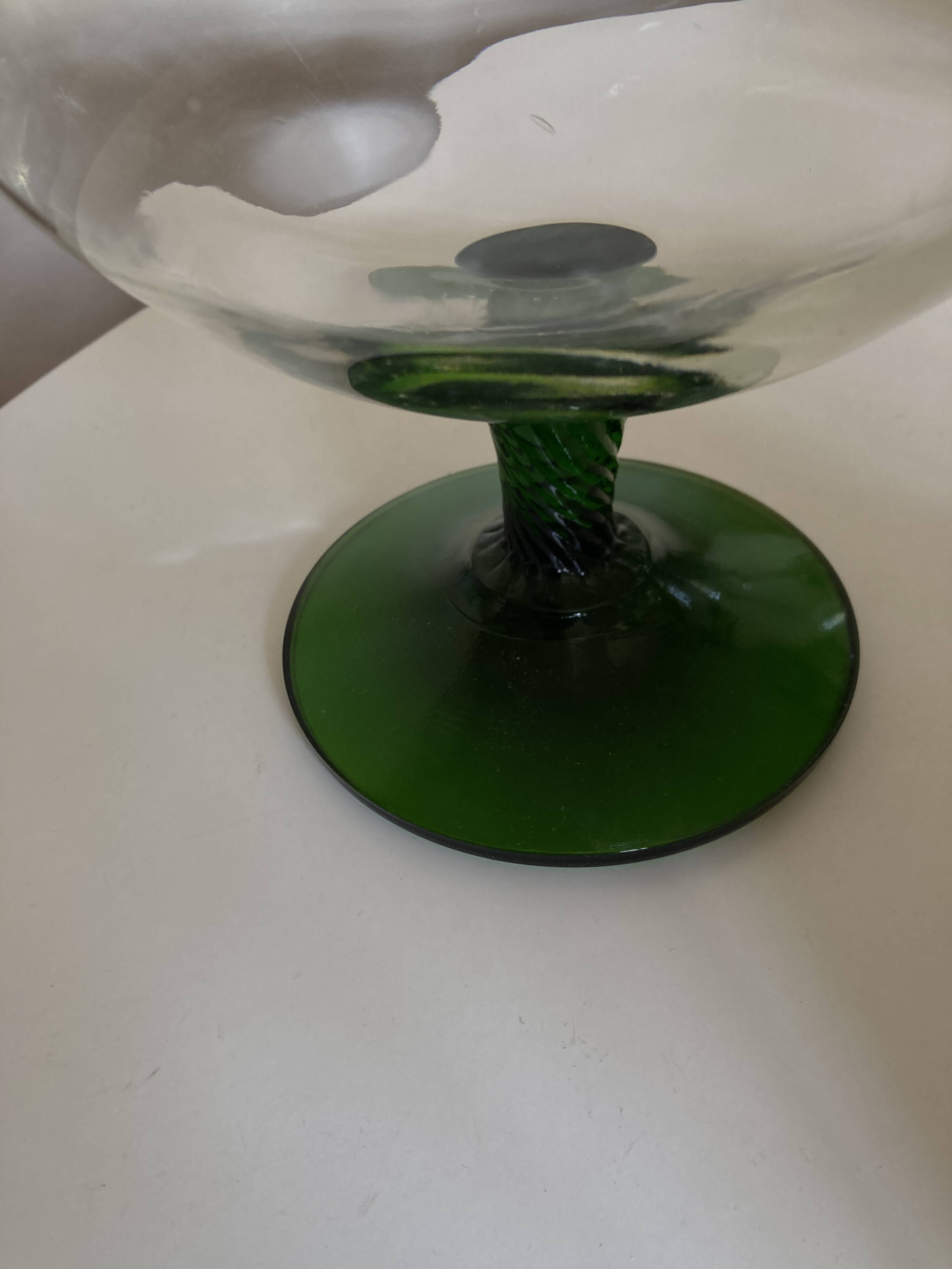 XXXL vase in Empoli glass, Italian work, Italy 1960