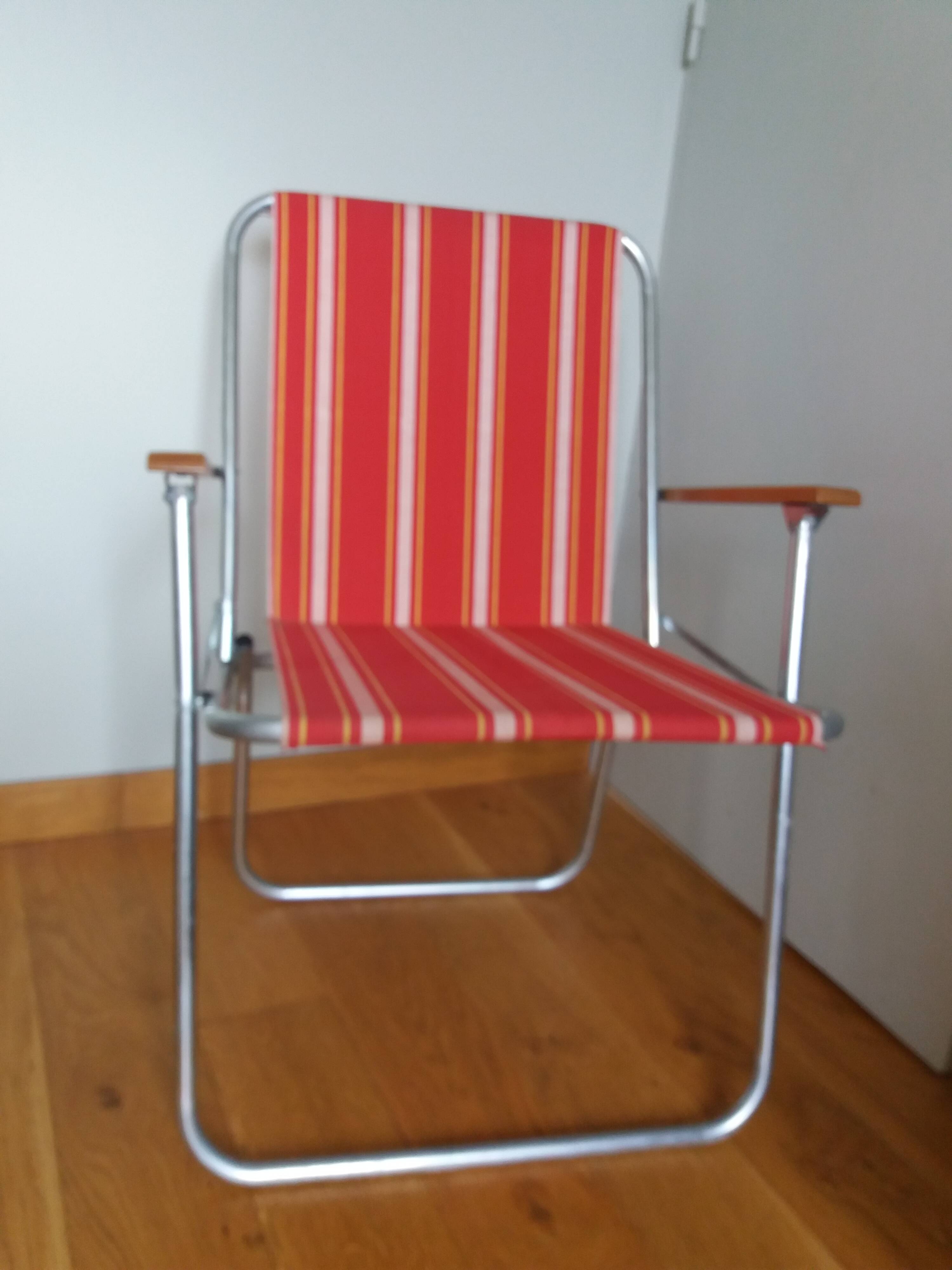 Folding garden or camping armchair