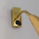 Pair of golden wall lights from the brossier saderne brand