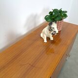 Fineer dressoir uit Zweden met wit stalen poten