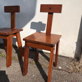 6 chairs t brutalist ski resort circa 1960