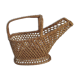 Fluted wicker bottle holder