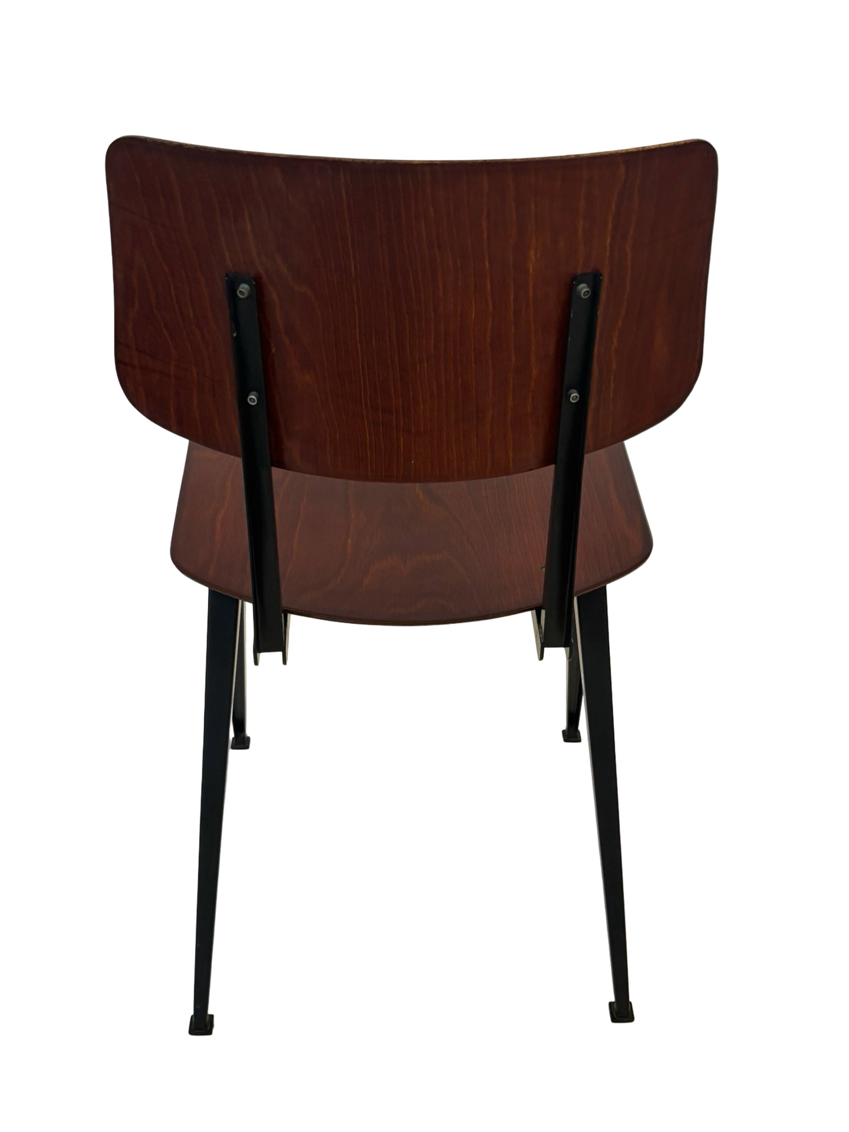 Set of 4 vintage school chairs Galvanitas S16 Netherlands Design