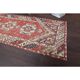 Vintage Turkish Oushak Handmade Wool Cotton Red Runner 95x301