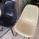 Lot 4 chaises dsw fibre noyer eames herman miller vintage