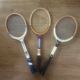Trio de raquettes de tennis vintage
