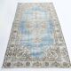 4x6 Sky Blue Orienta Classic Pattern Vintage Rug, 113x201Cm