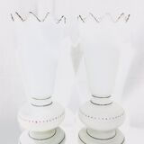 Paire de vases en opaline Napoléon III