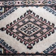Tapis vintage fait main Boukhara – 39 x 42 cm – Design traditionnel