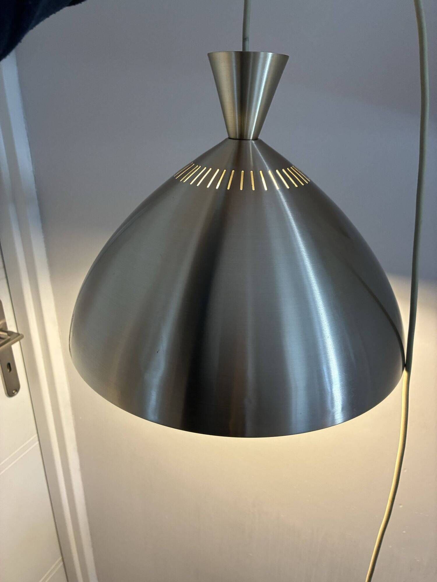 Lyfta Diabolo pendant lamp with radial perforation, 1960s