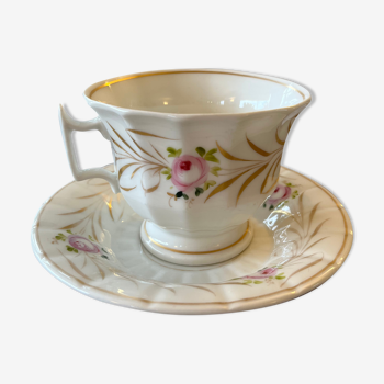 Porcelain cup and saucer