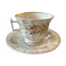 Tasse et soucoupe en porcelaine