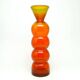 Vase bonhomme de neige, postmodernisme, verre, conçu par K. Krawczyk, Pologne, années 1970