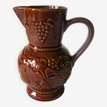 Glazed terracotta pitcher in very good condition