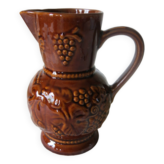 Glazed terracotta pitcher in very good condition