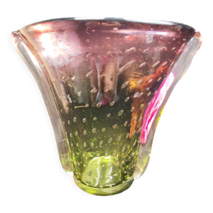 Vase en verre soufflé - bulles