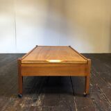 Table basse en teck scandi design Conran Ottoman
