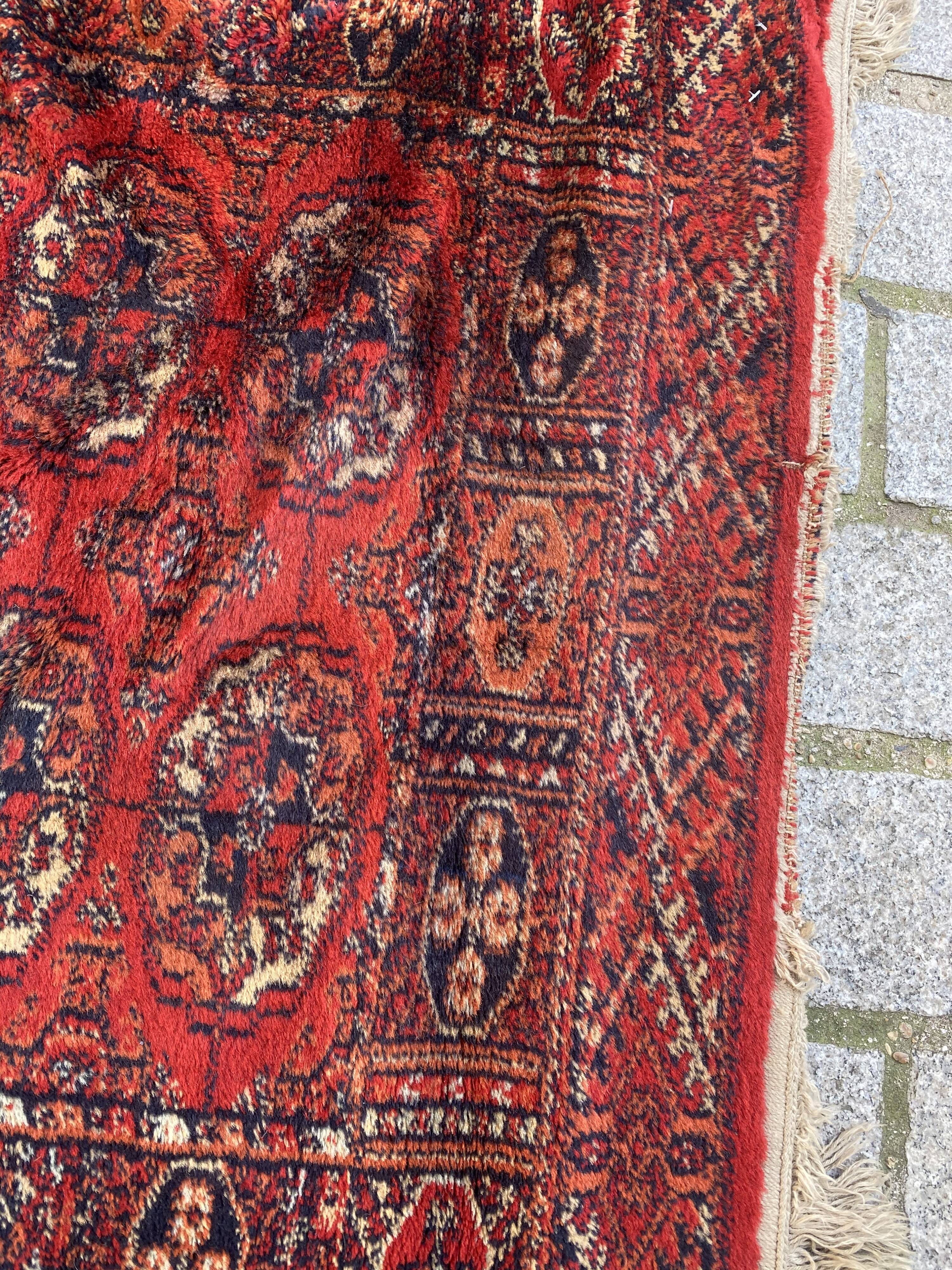 70x142 cm wool bukhara-style carpet