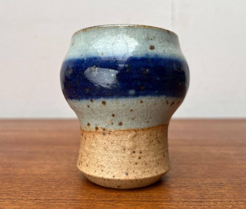 Ceramic mug vase by Danish studio artist Helle Allpass, Denmark, 1960s.