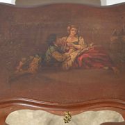 Small Table in Lacquered Wood, Louis XV Style – Late 19th Century