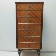 Vintage semainier in lacquered wood / dresser rag picker furniture storage