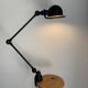 Vintage lamp 1960 Jielde 2 arm black matte original - 100 cm