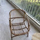 Vintage rattan armchairs