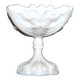 Opaline de Vallerysthal chalice cup Art Nouveau 1910 white opaline H16cm