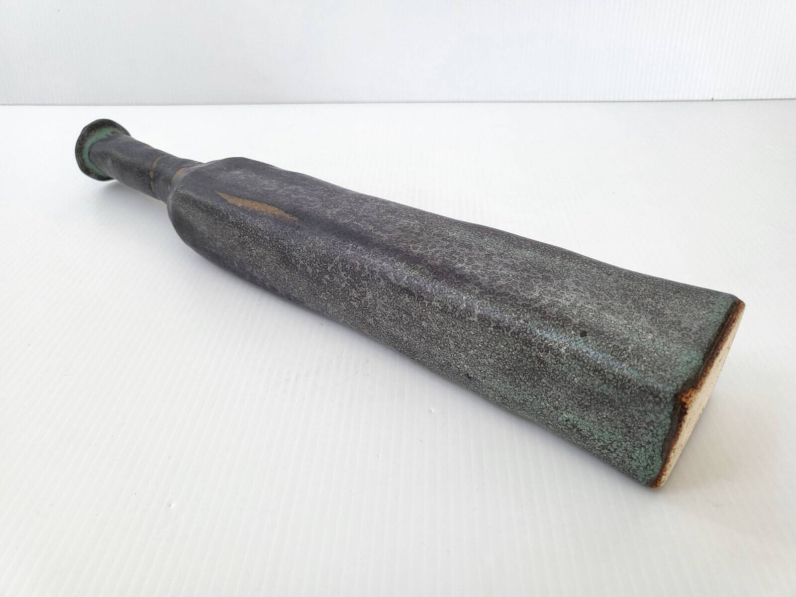 VINTAGE BOTTLE VASE STONEWARE CERAMIC 1960 SIGNED DLG LA BORNE 60S 1960S