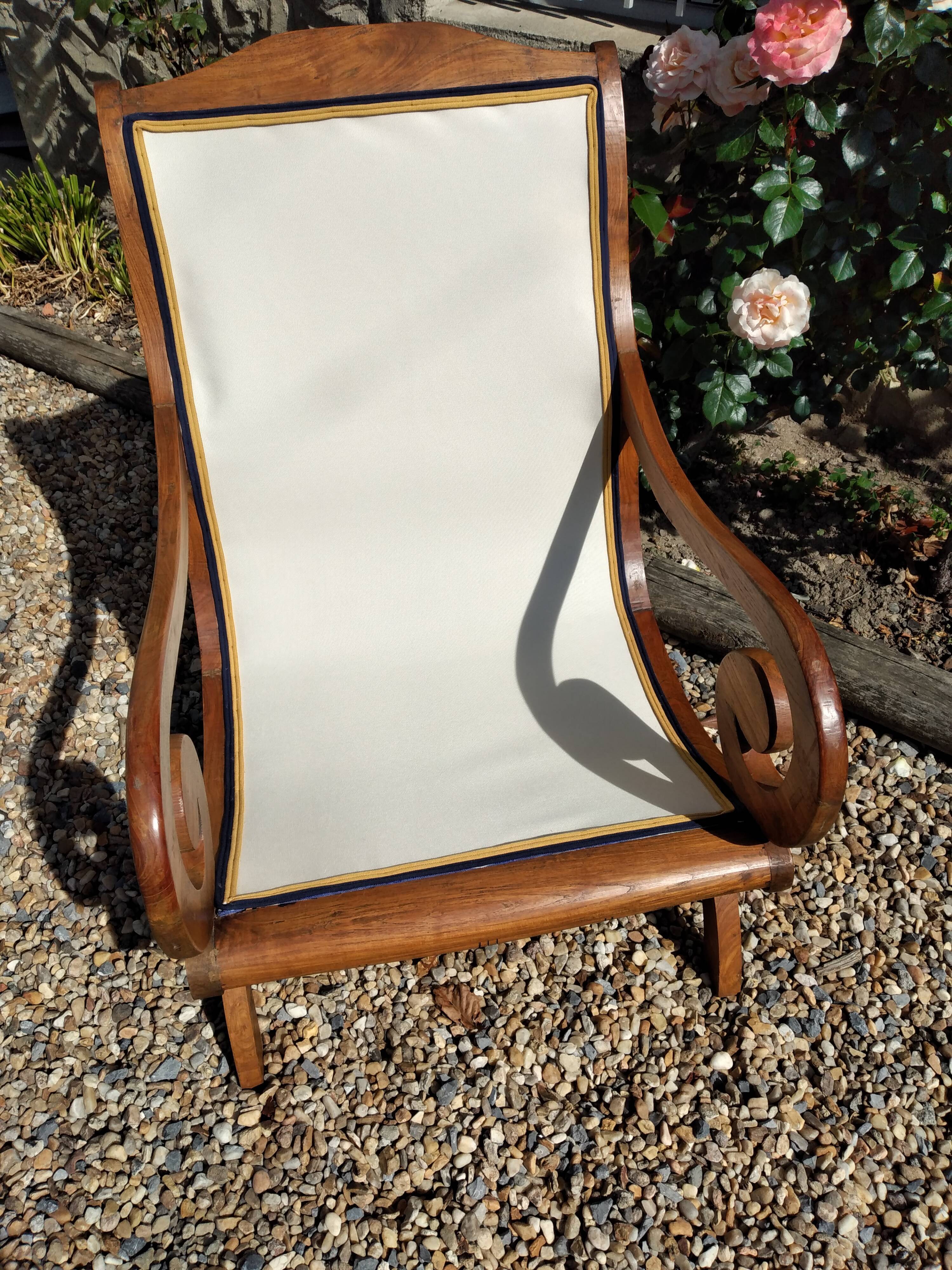 Colonial teak armchair