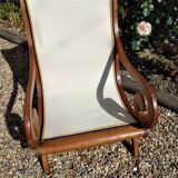 Fauteuil colonial en teck