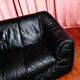 Leather Sloop sofa by Michel Ducaroy for Ligne Roset, France, 1970.
