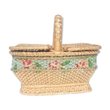 Old child wicker basket