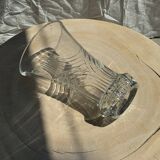 Large geometric glass vase H30