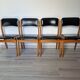 Ensemble de 4 chaises scandinaves vintage