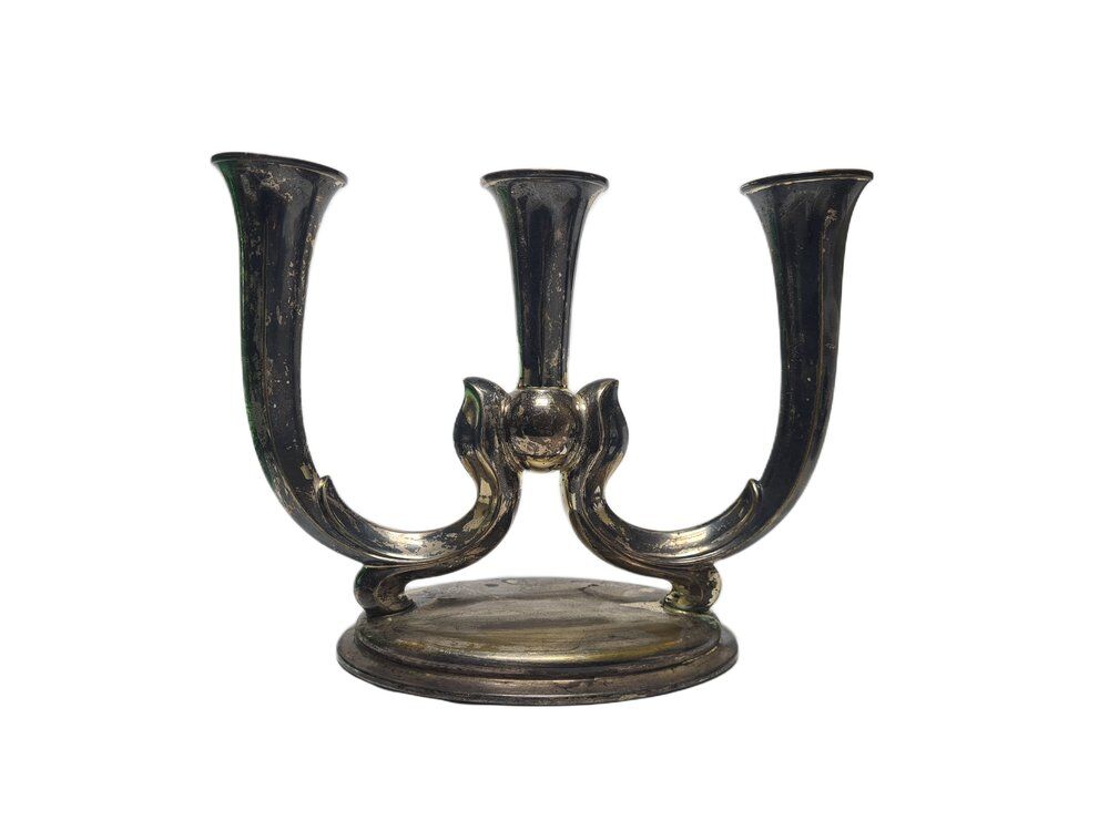 Art Deco three-armed candleholder, Germany, 1950s