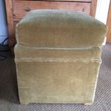 Velvet ottoman