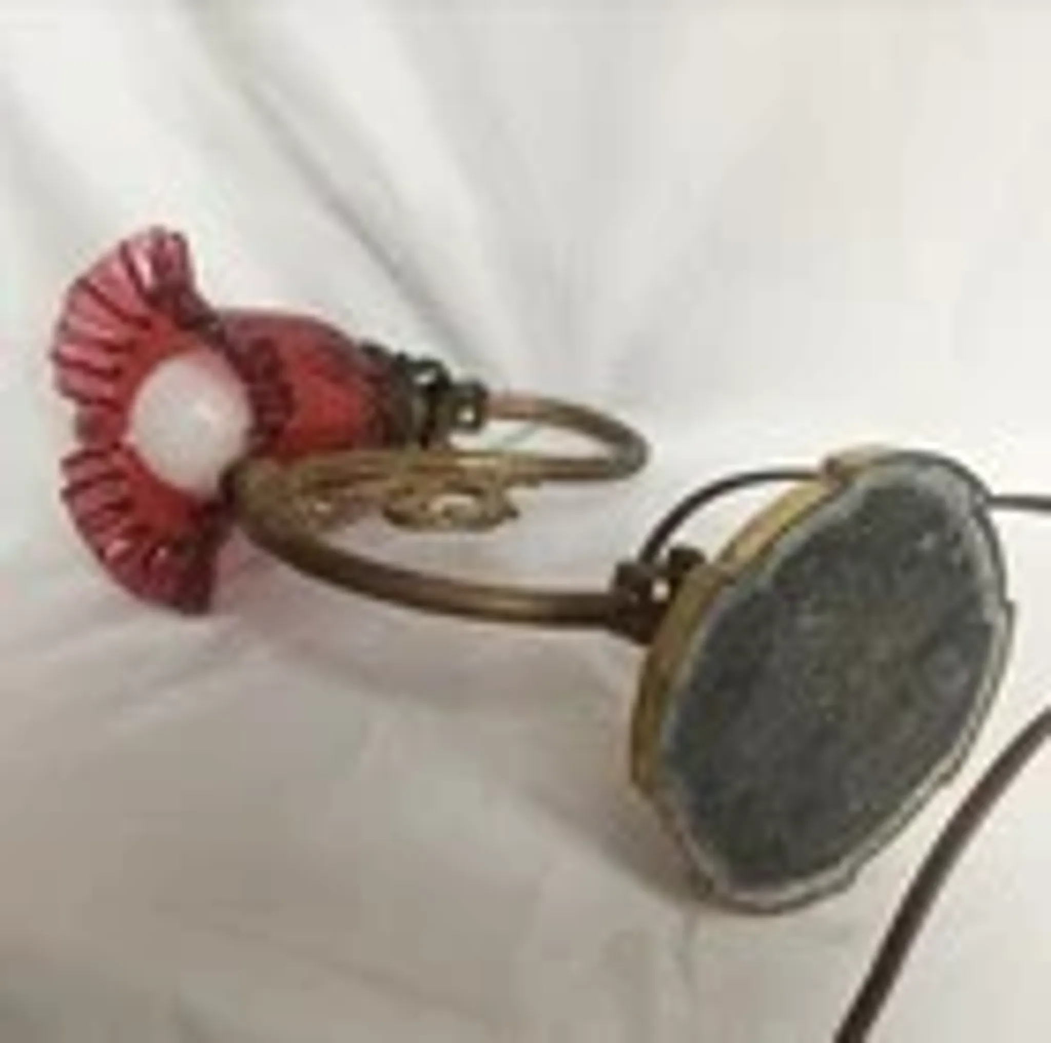 Ancienne lampe de table en bronze fin XIXe S. - Etat de marche - Hauteur 33 cm