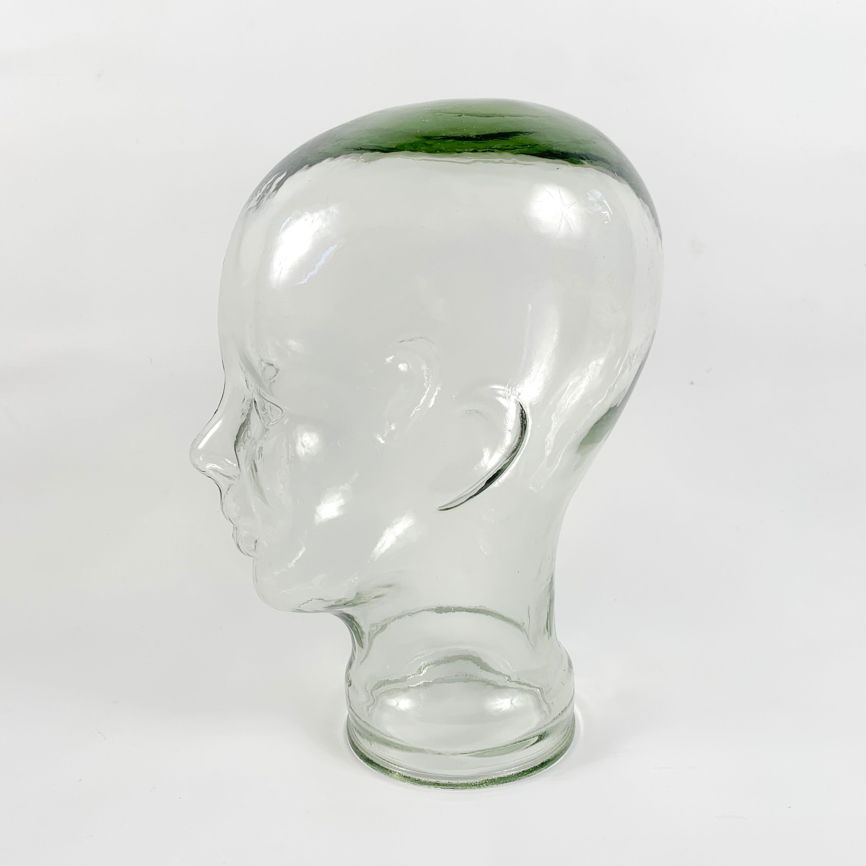 Head hat Marotte in thick glass