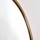 Metal and brass framed mirror