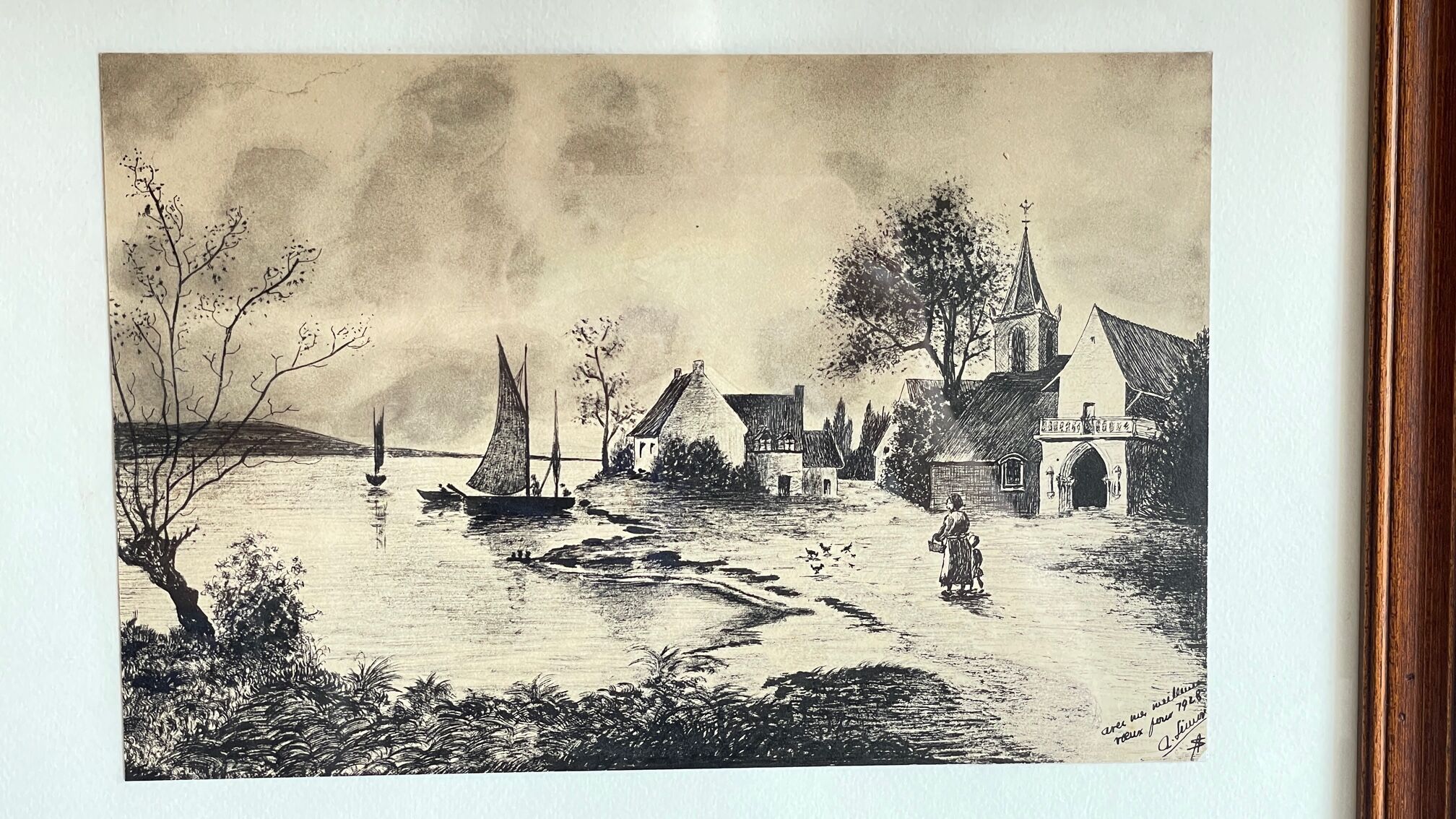 Painting india ink on paper 1928