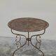 Wrought iron garden table pedestal 1900s